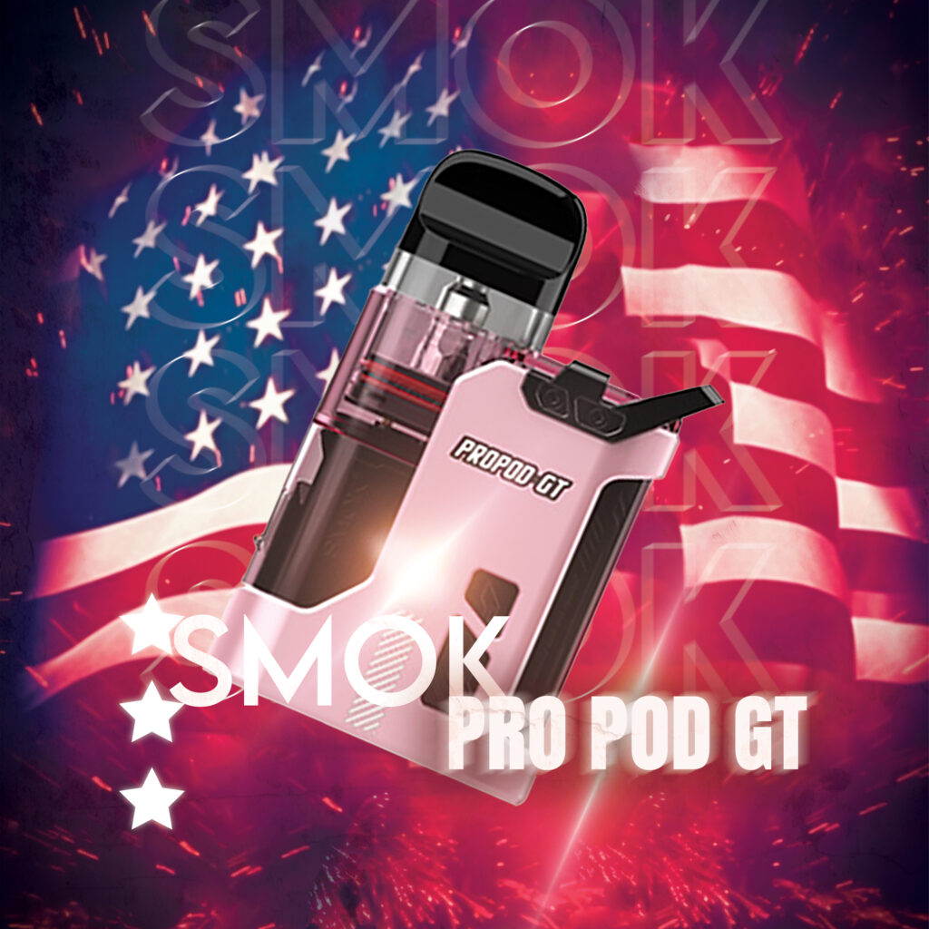 SMOK Pro Pod GT at the best vape shop in Saint Joseph, Trippinsmokers, showcasing innovative features and sleek design.