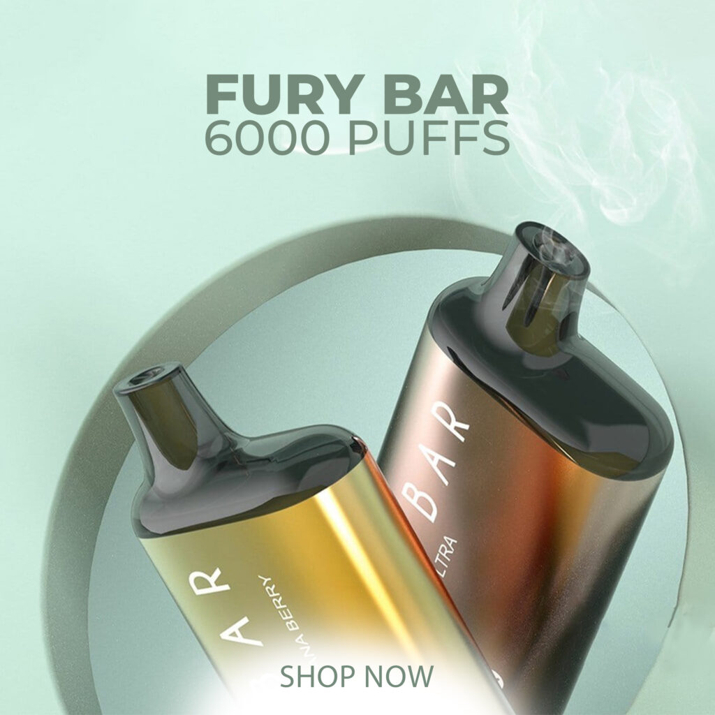 Fury Bar 6000 Puffs available at Trippinsmokers